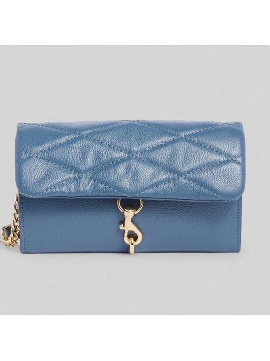 Rebecca Minkoff Handbags - Rebecca Minkoff Edie Wallet on Chain Crossbody Blue Slate NWT